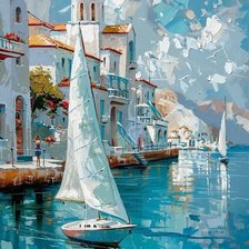 Схема вышивки «у моря»