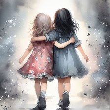 Схема вышивки «Hermanas juntas»