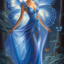 Схема вышивки «Hada azul»