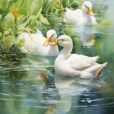 Схема вышивки «Утята»