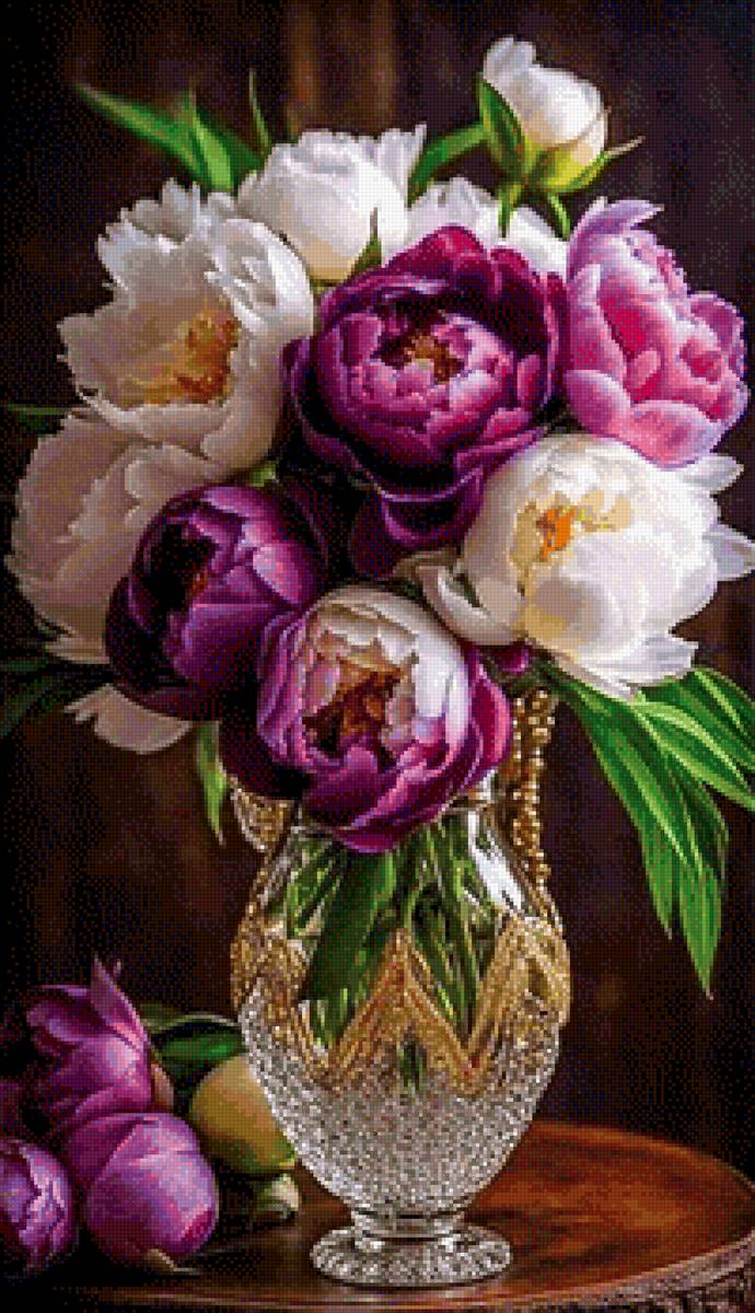 Букет пионов - предпросмотр