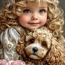 Схема вышивки «девочка»