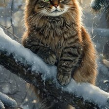 Схема вышивки «кот»