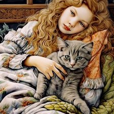 Схема вышивки «девочка»