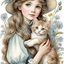 Схема вышивки «девочка»