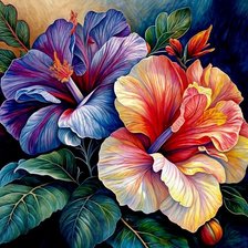 Схема вышивки «цветы»