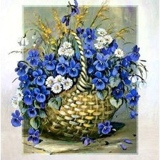 Схема вышивки «цветы»