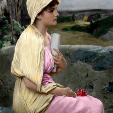 Схема вышивки «Hipatia - Alfred Seifert 1901»