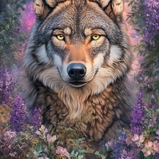 Схема вышивки «В цветах»