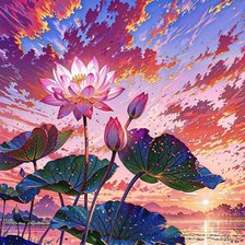 Схема вышивки «Закат»