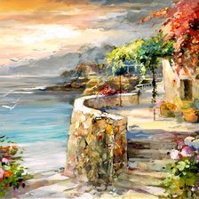 Схема вышивки «Море. Виллем Хайенраетс»