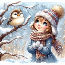 Схема вышивки «девочка»