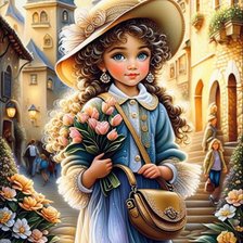 Схема вышивки «девочка»