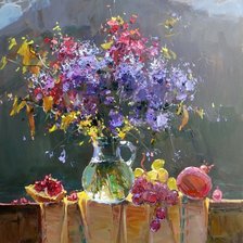 Схема вышивки «Цветы в вазе. Натюрморт»