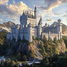 Схема вышивки «Сказочный замок»