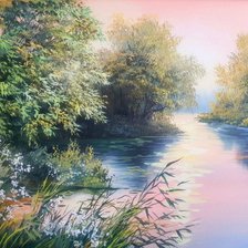 Схема вышивки «Утро. Наталья Холошевская»