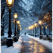 Схема вышивки «Вечер в парке»