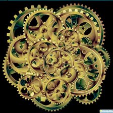 Схема вышивки «Часы»