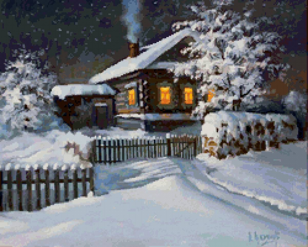 зимняя ночь - предпросмотр