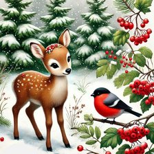 Схема вышивки «зима»