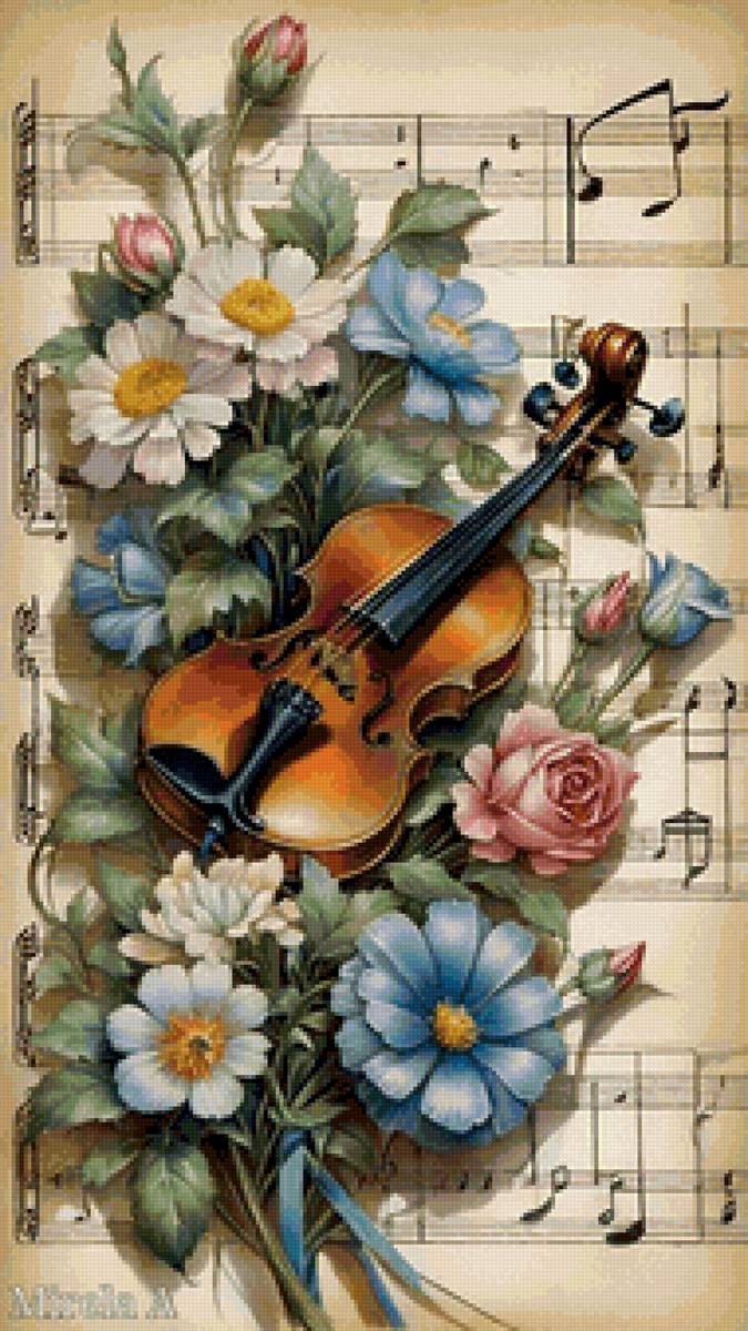 скрипка - панно - предпросмотр