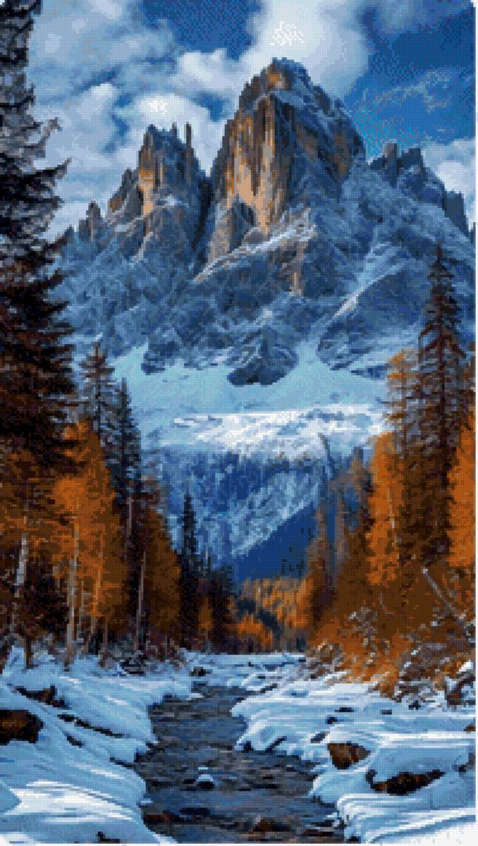 Гора - река, лес, гора - предпросмотр