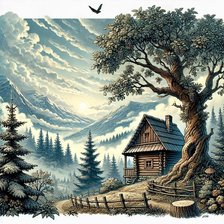 Схема вышивки «природа»