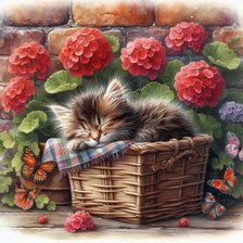 Схема вышивки «В корзинке»