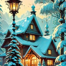 Схема вышивки «зима»