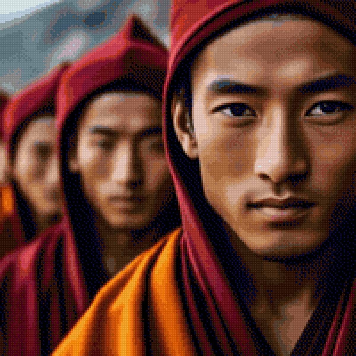 Монахи Тибета - монахи тибета - предпросмотр