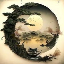 Схема вышивки «Lake3»