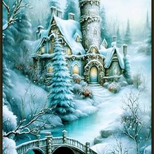 Схема вышивки «Зима»