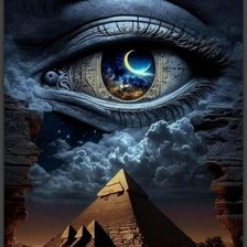 Схема вышивки «Глаз»