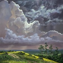 на пригорке