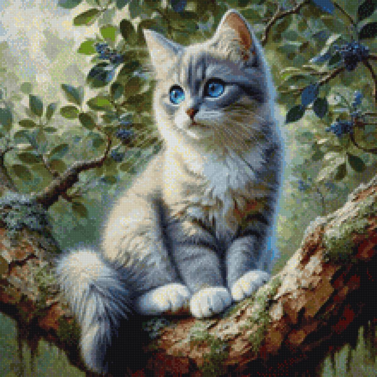 №2859451 - до 240 крестиков, котик - предпросмотр