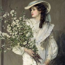 Схема вышивки «Spring by Sir John Lavery»