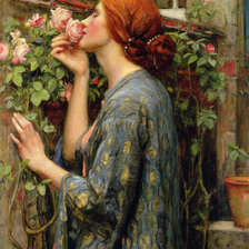 Схема вышивки «The Soul of the Rose  by John William Waterhouse»