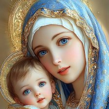 Схема вышивки «Мадонна»