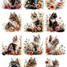 Схема вышивки «Серия "Кошки"»