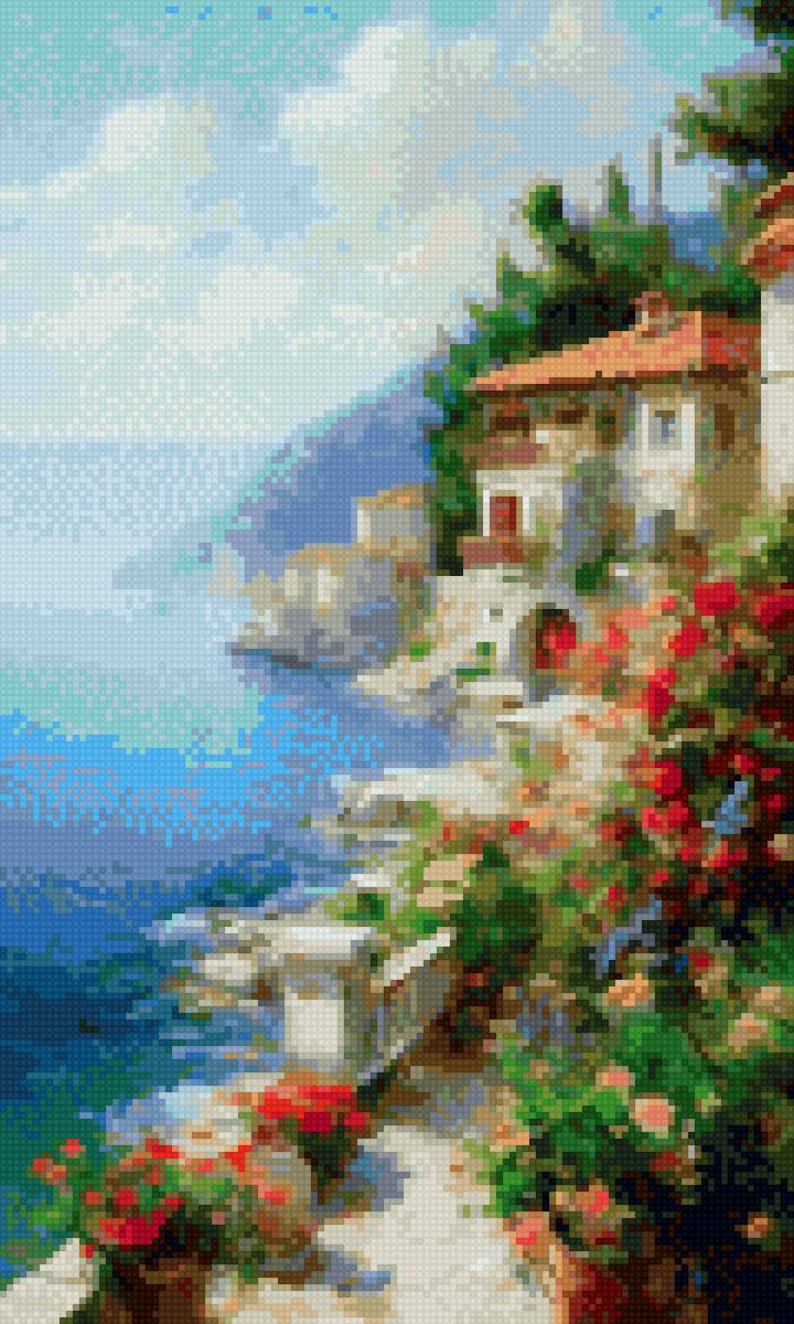 Набережная - лето, море - предпросмотр