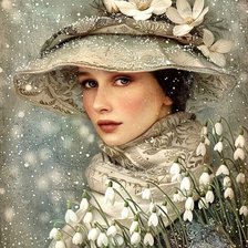 Схема вышивки «Ожидание весны»