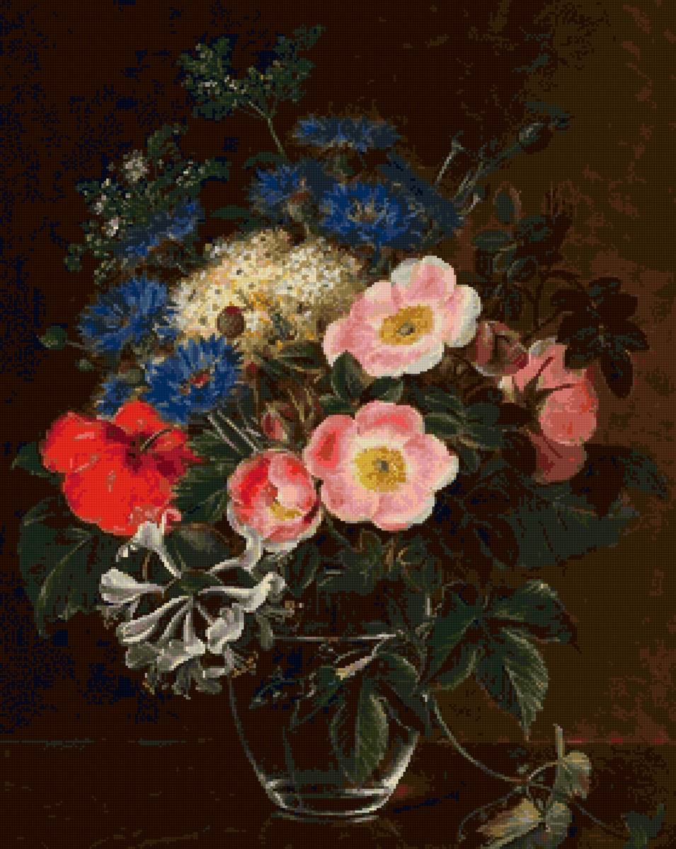 Йохан дженсен - цветы букет натюрморт - предпросмотр