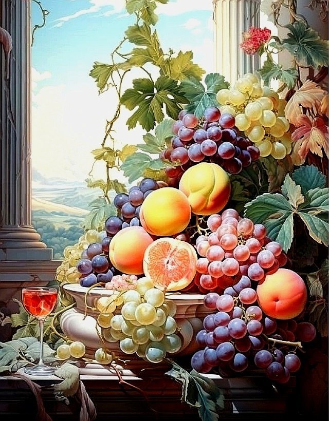 №2859900 - натюрморт, виноград - оригинал