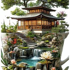 Схема вышивки «Япония»