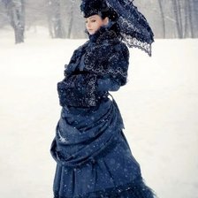 Схема вышивки «опять, метель...»