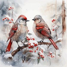 Схема вышивки «Pajaros»