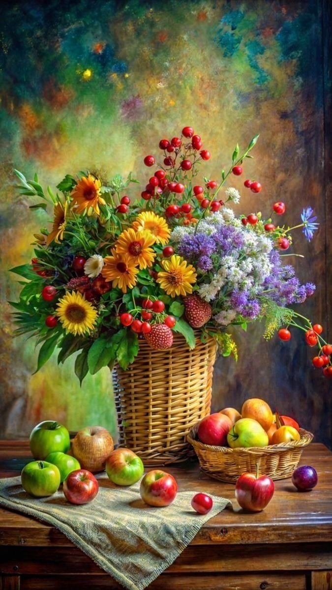 Цветы в вазе - оригинал