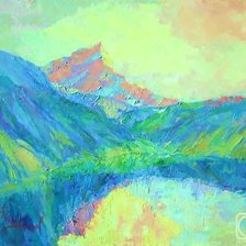 Схема вышивки «Горы лето»