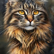 Схема вышивки «кот»