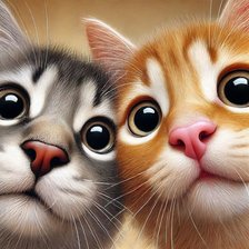 Схема вышивки «коты»